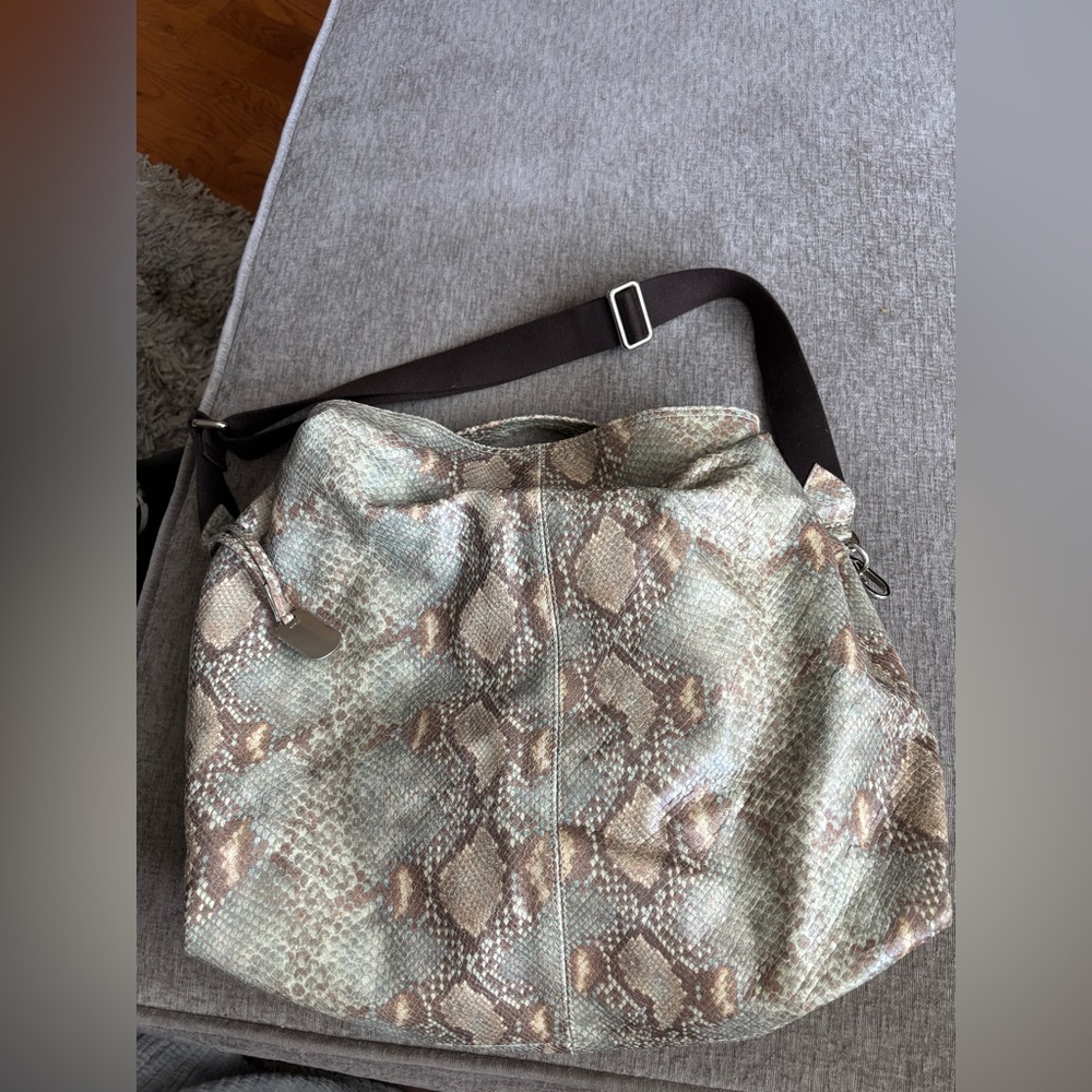 EUC Furla Snake Print Hobo
